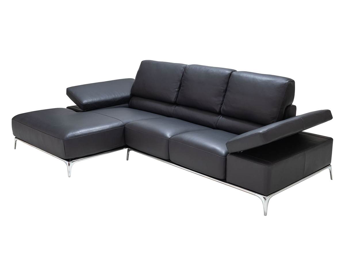 Bellini Arianna Sectional - Anthracite, Left Hand Facing