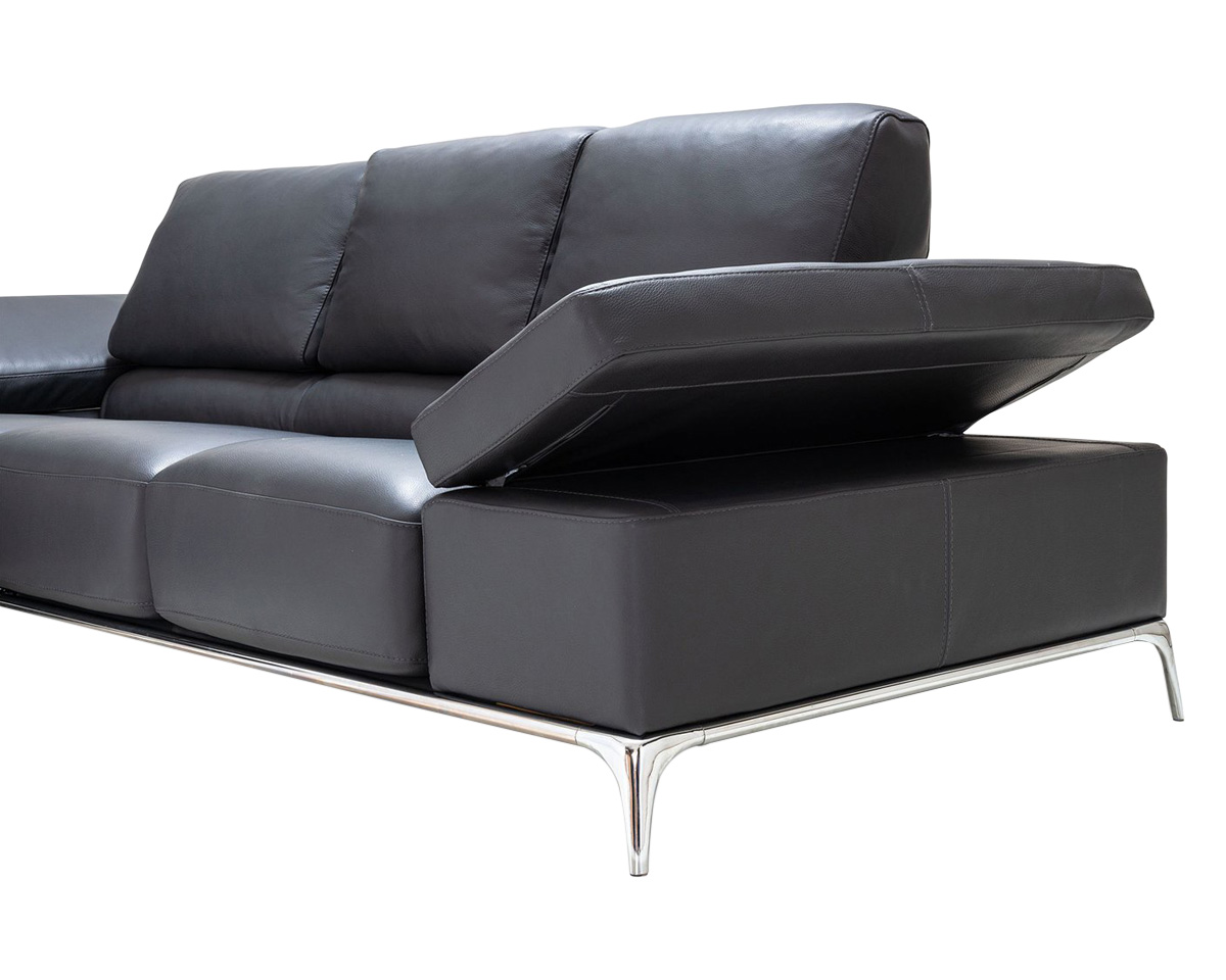 Bellini Arianna Sectional - Anthracite, Left Hand Facing