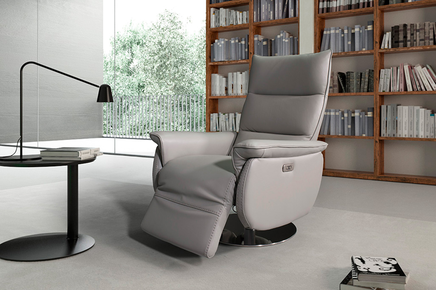Bellini Aston Recliner Chair - Gray