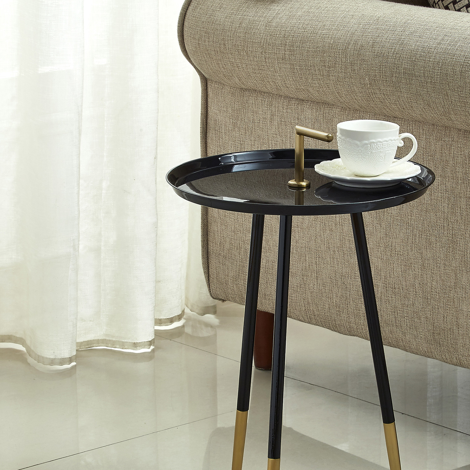 Bellini Blaze End Table - Black