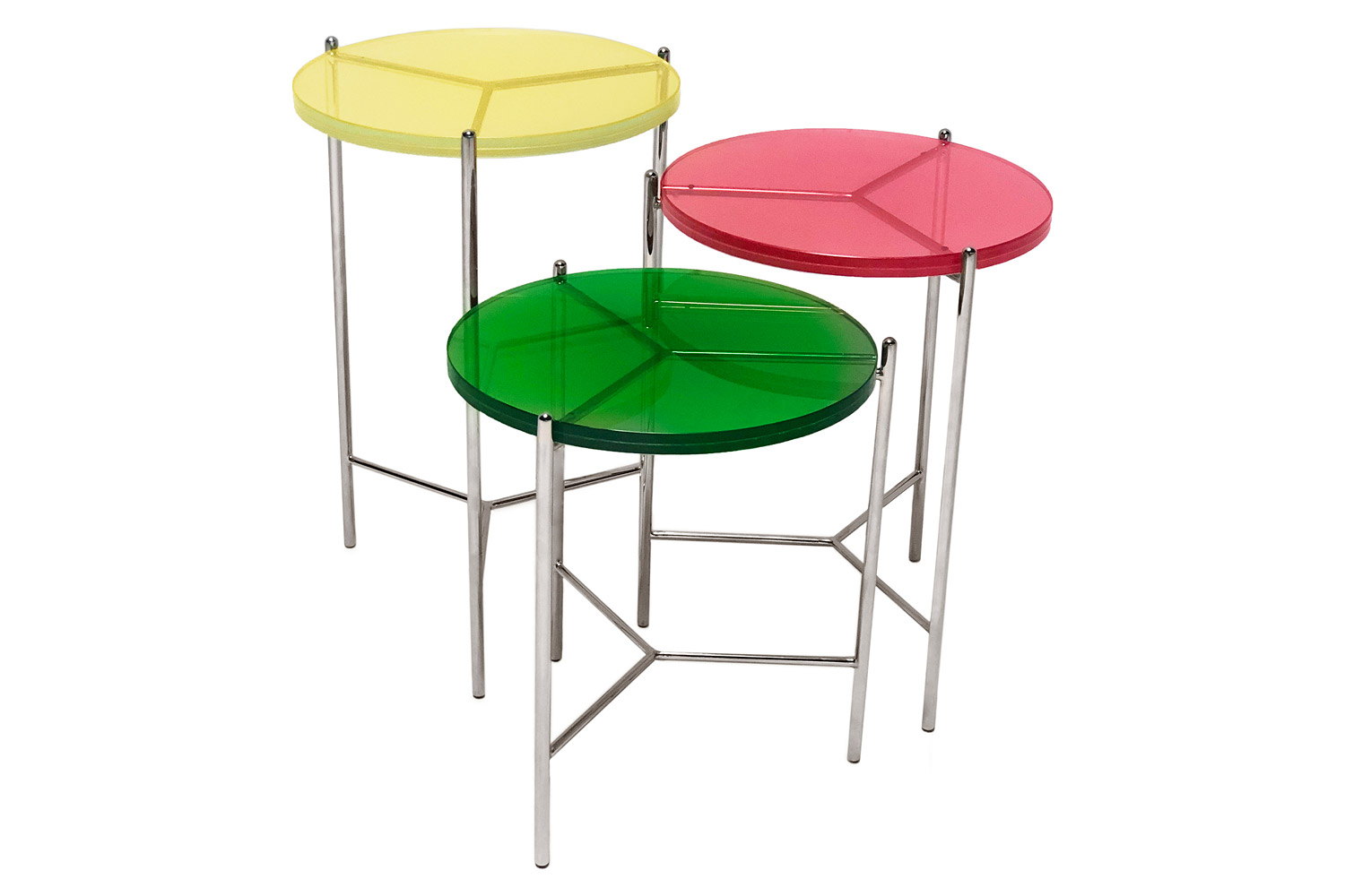 Bellini Bolt End Table - Yellow, 18"