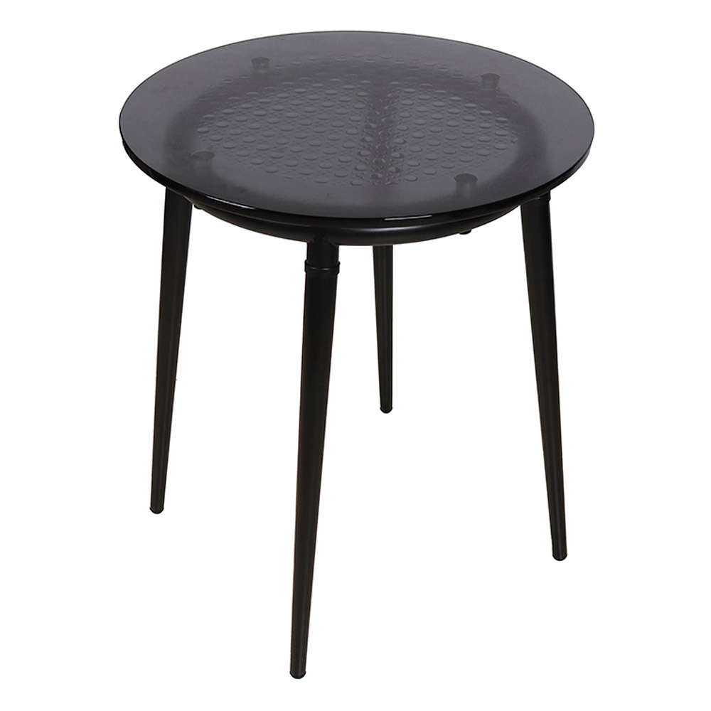 Bellini - Perry End Table with 12mm Art Tempered Glass