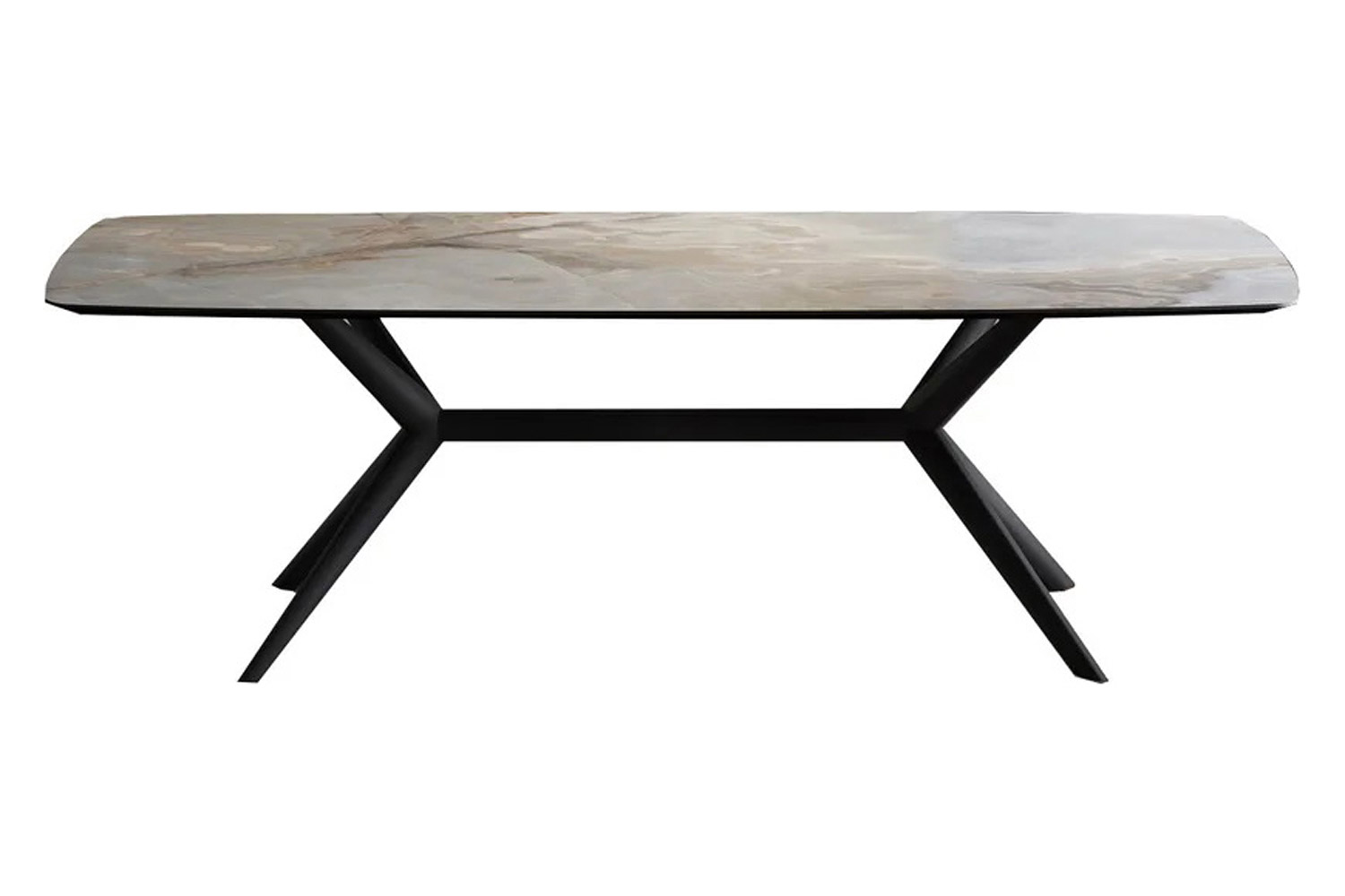 Bellini Tronco Dining Table - Gray/Black, 95"