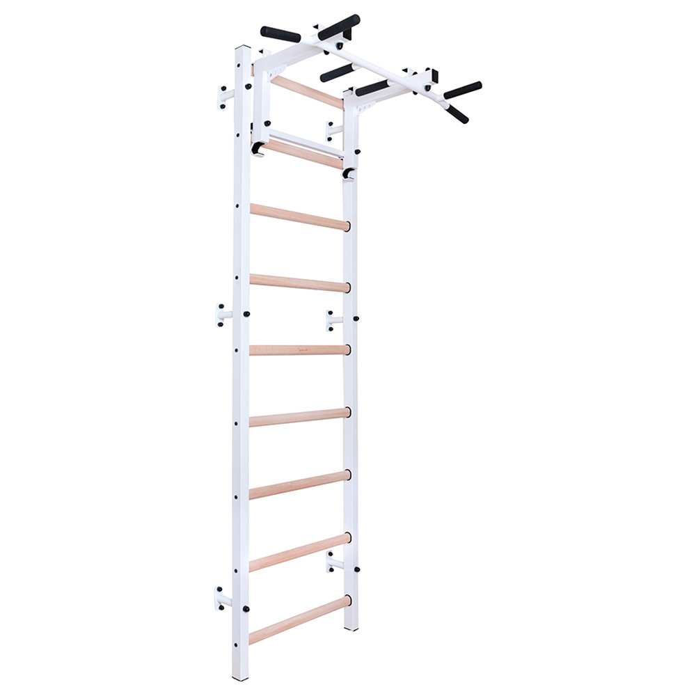 BenchK - 731 Wood Wall Bar with Convertible Pull-Up Bar