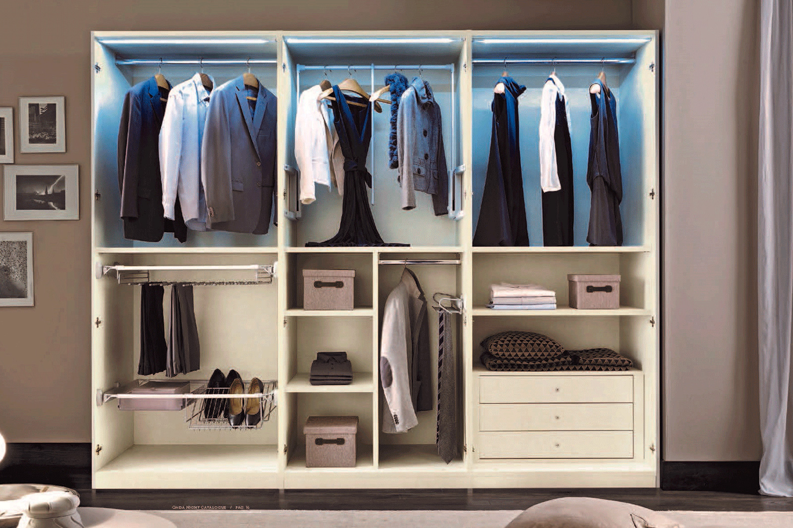 Camelgroup Onda 6-Door Wardrobe - White