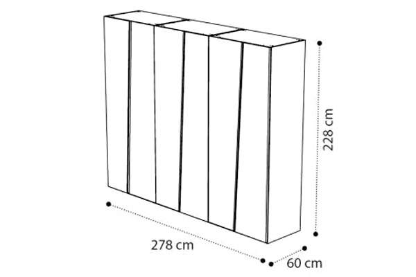 Camelgroup Storm 6-Door Wardrobe