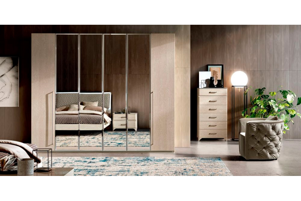 Camelgroup Maia Night 2-Door Wardrobe - Ivory