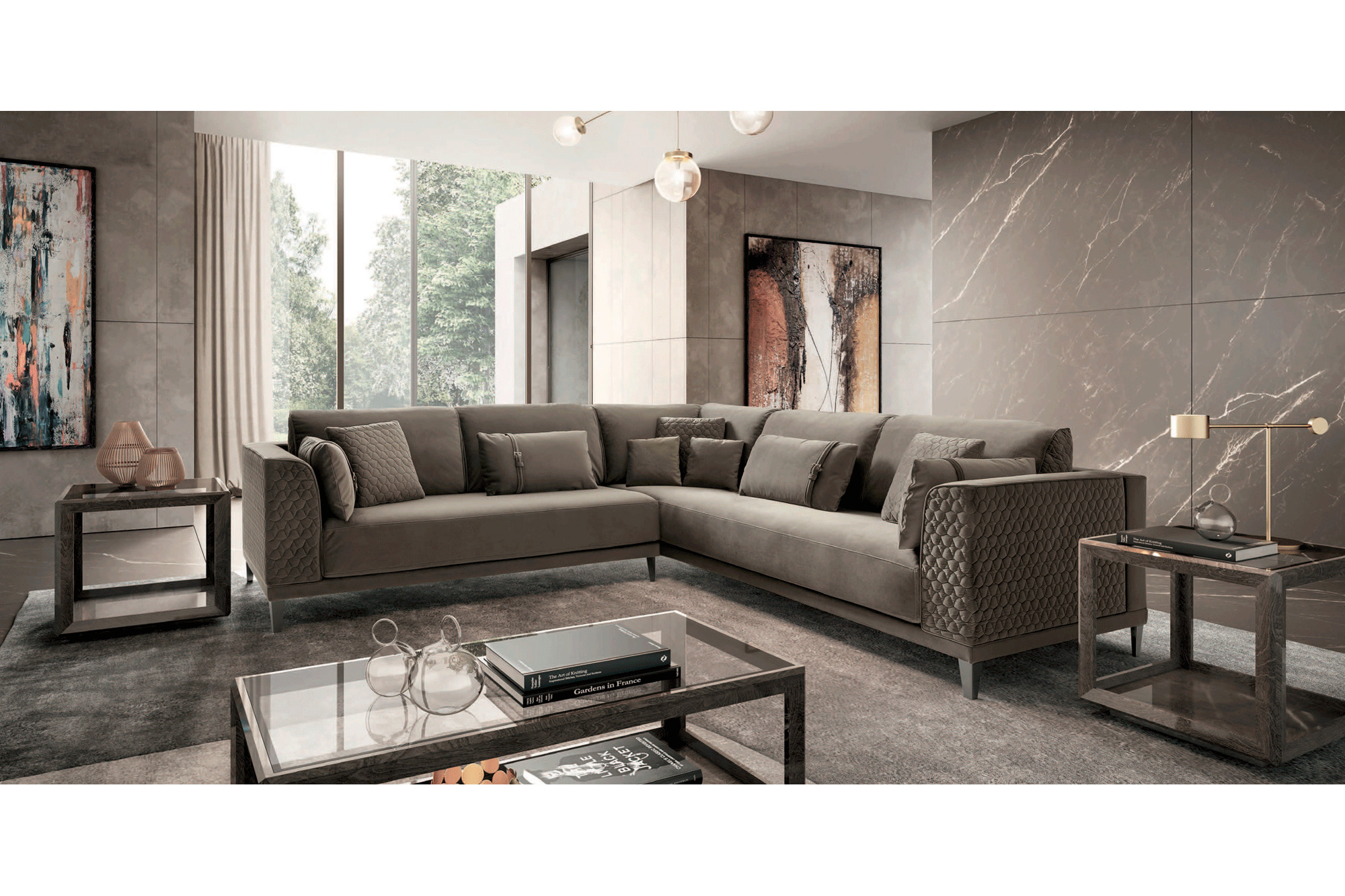 Camelgroup - Mood Midi L-Shaped Corner Left Facing Square Arms Sectional