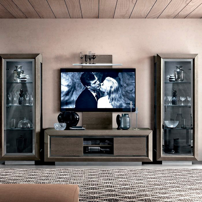 Camelgroup - Armonia TV Wall Panel in Silver Birch