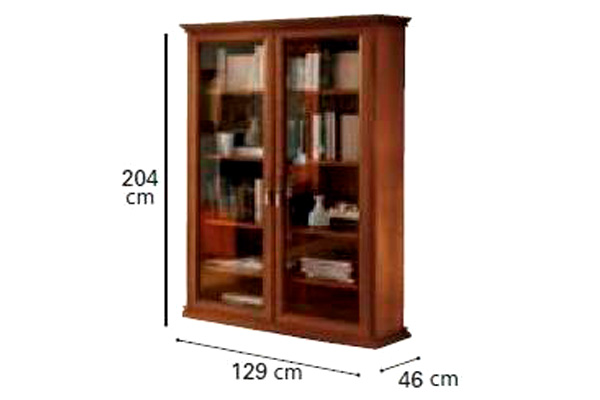 Camelgroup - Nostalgia Day 2-Door Bookcase in Walnut