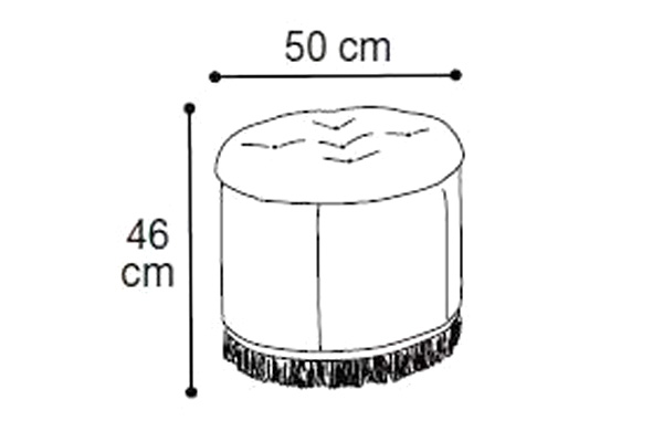 Camelgroup - Nostalgia Night Round Pouf