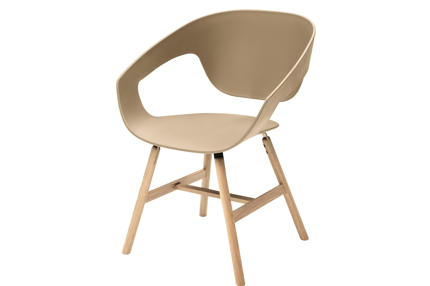 Casamania Vad Wood Polypropylene Chair - Beige