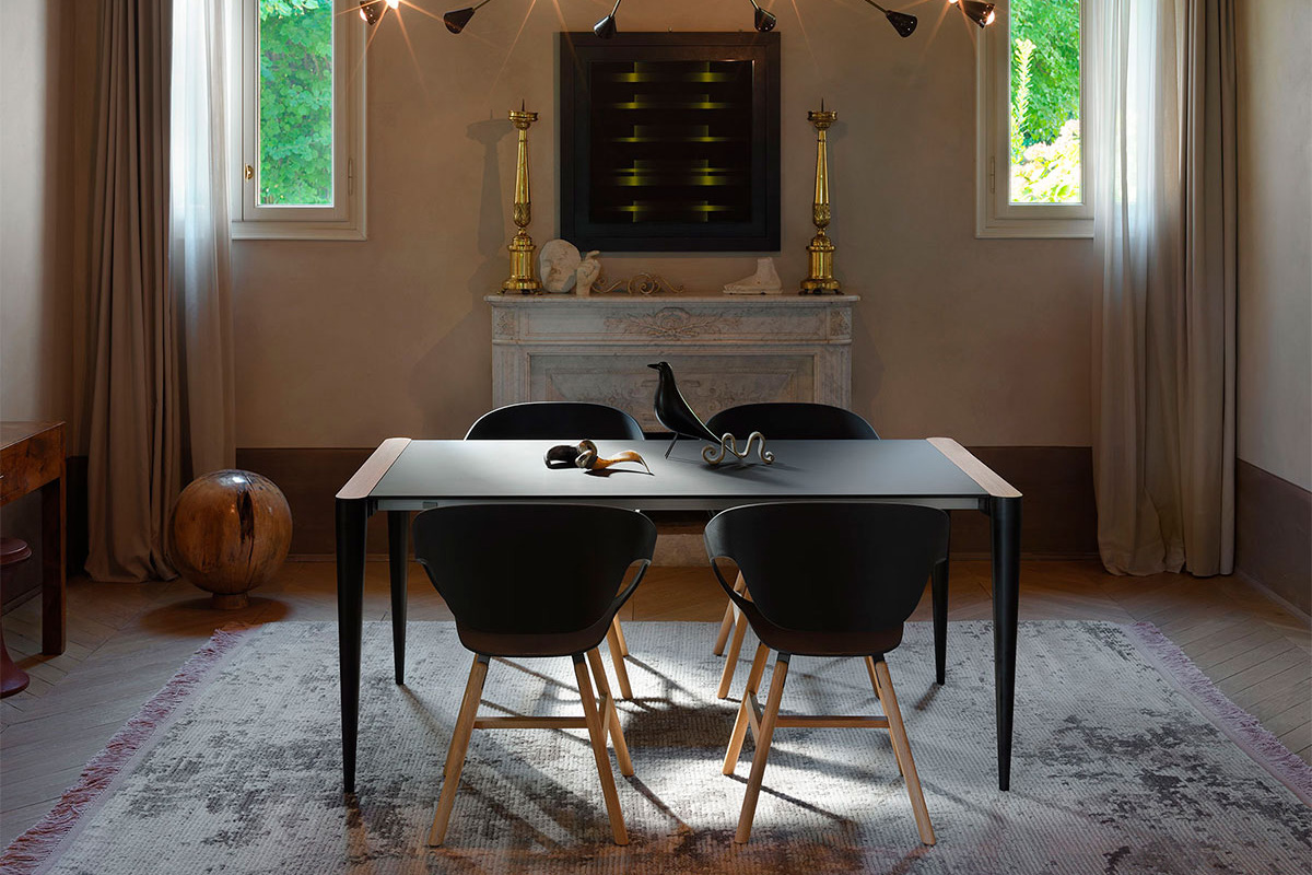 Casamania Vad Wood Polypropylene Chair - Black
