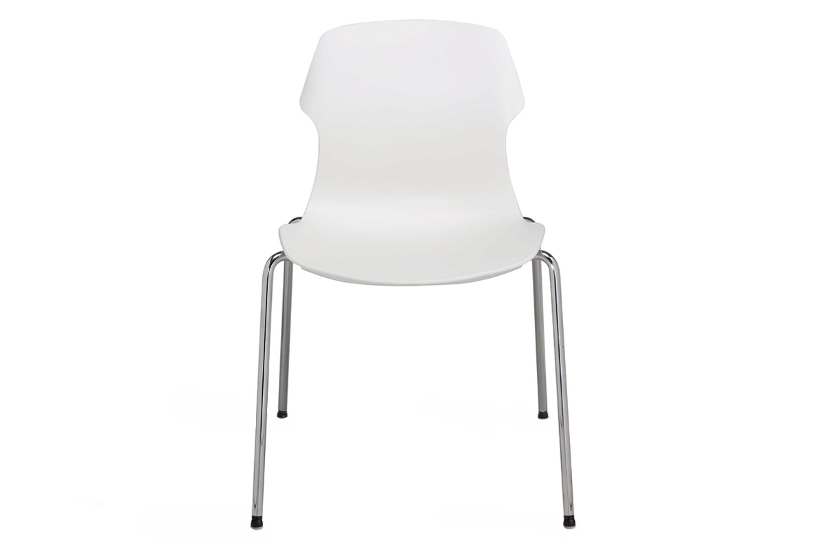 Casamania Stereo Stackable Polypropylene Chair Frontally Upholstered - Leather Major
