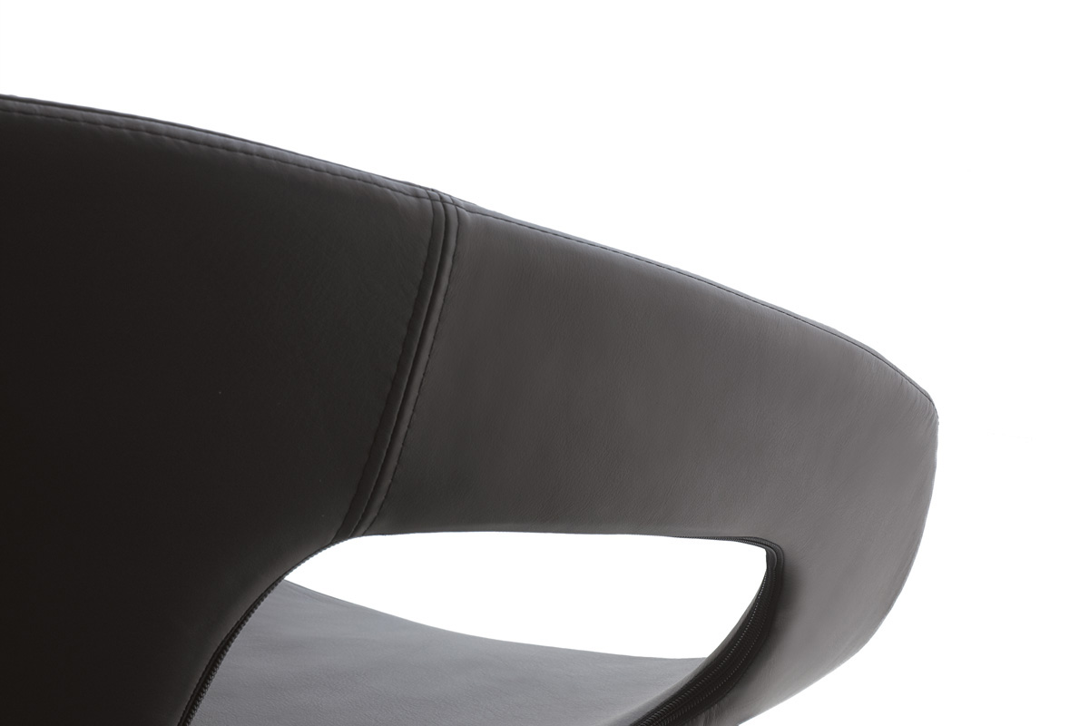 Casamania Vad Wood Upholstered Chair - Faux Leather