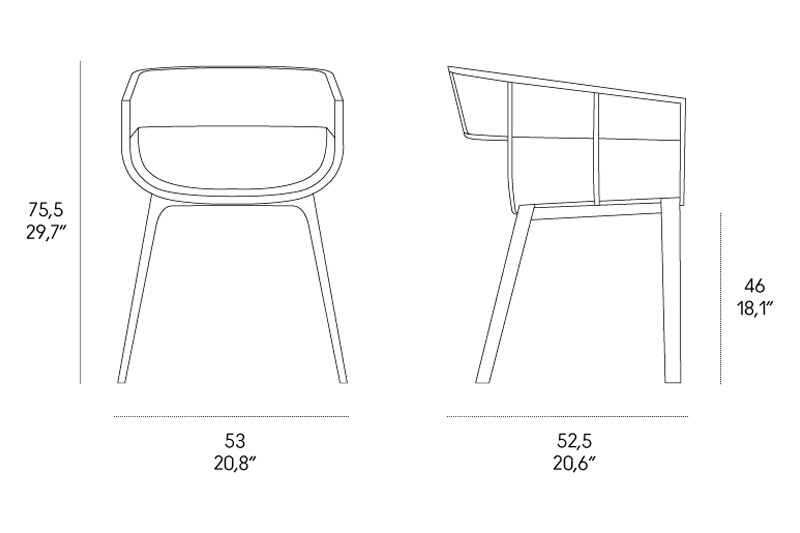 Casamania Maritime Wooden Dining Chair - Black