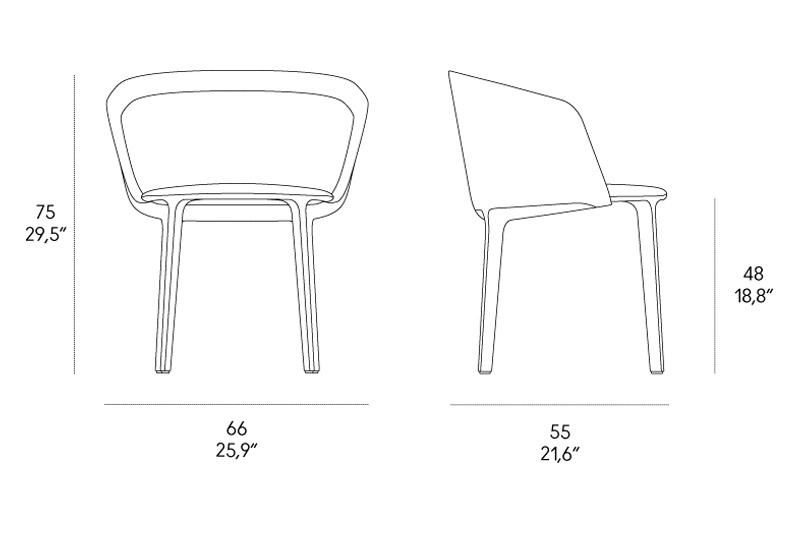 Casamania Lepel Armchair Plain - Leather Major