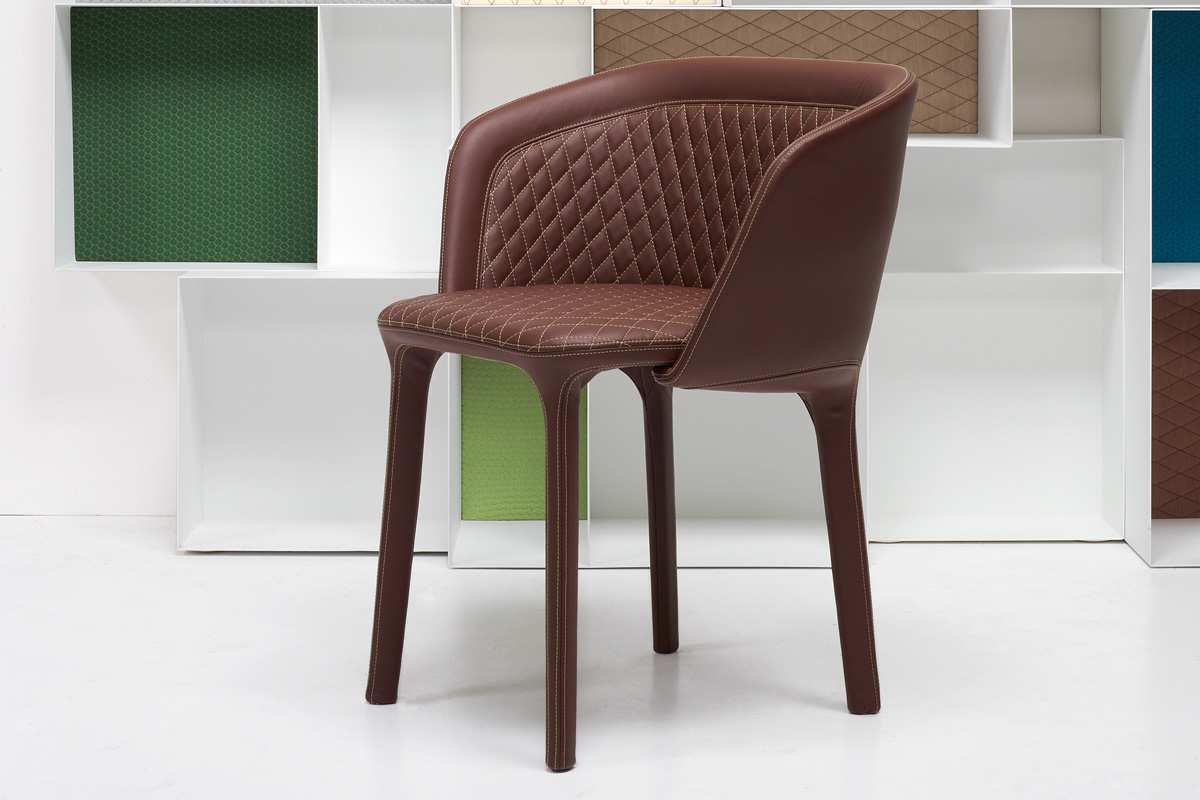Casamania Lepel Armchair Quilted - Leather Major