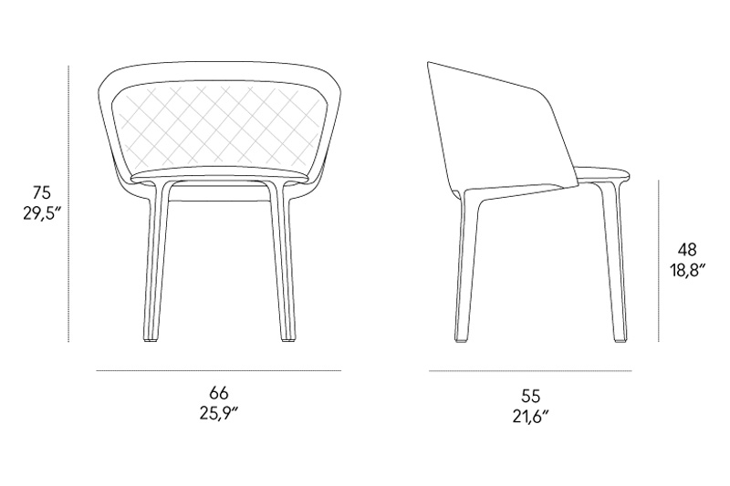 Casamania Lepel Armchair Quilted - Leather Major
