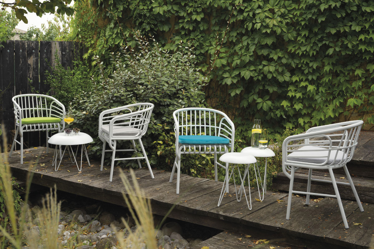 Casamania Raphia Aluminum Chair - White