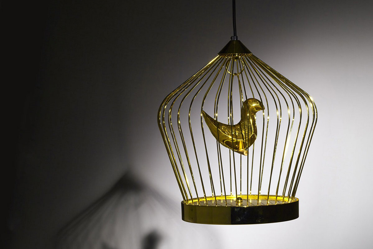Casamania Twee T. Small Suspension Lamp - Gold, 220V
