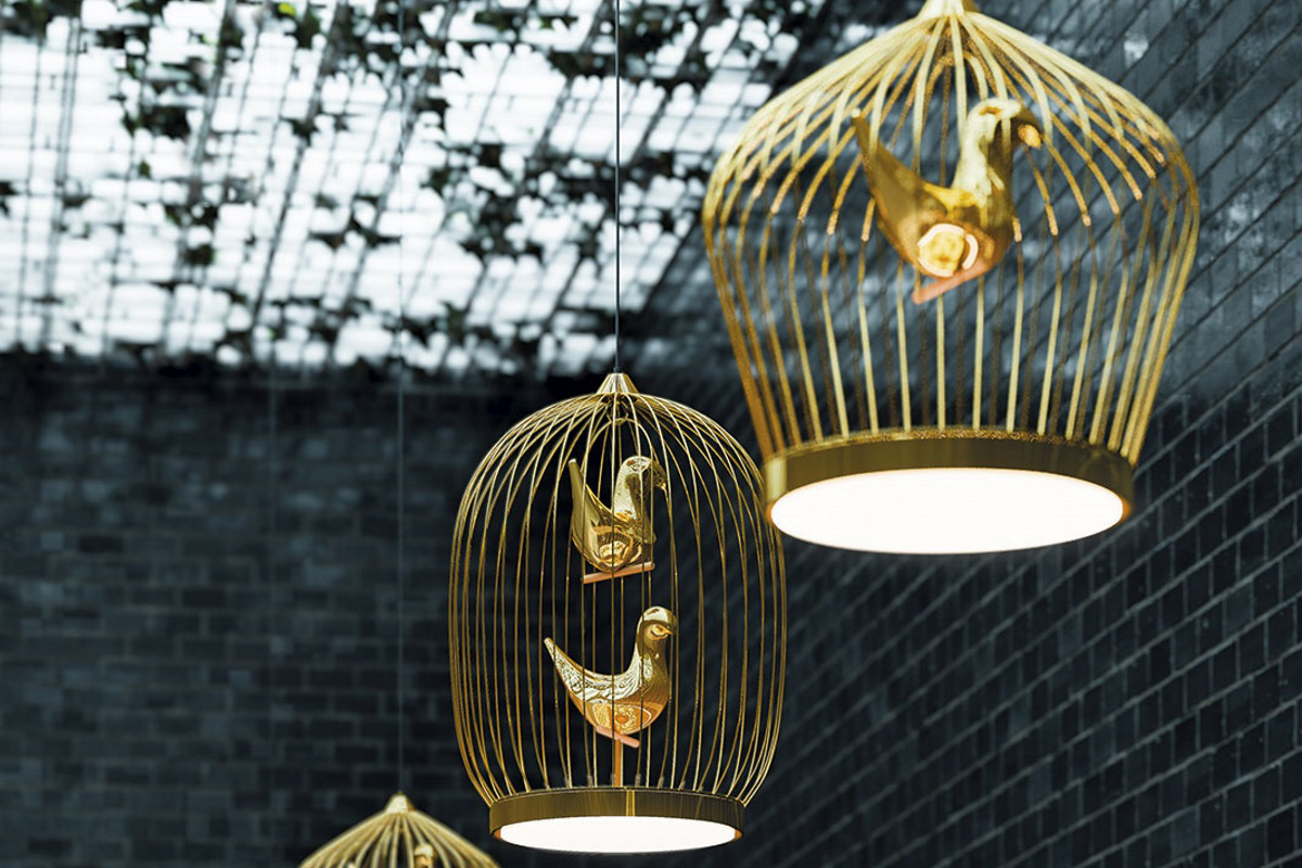 Casamania Twee T. Small Suspension Lamp - Gold, 220V