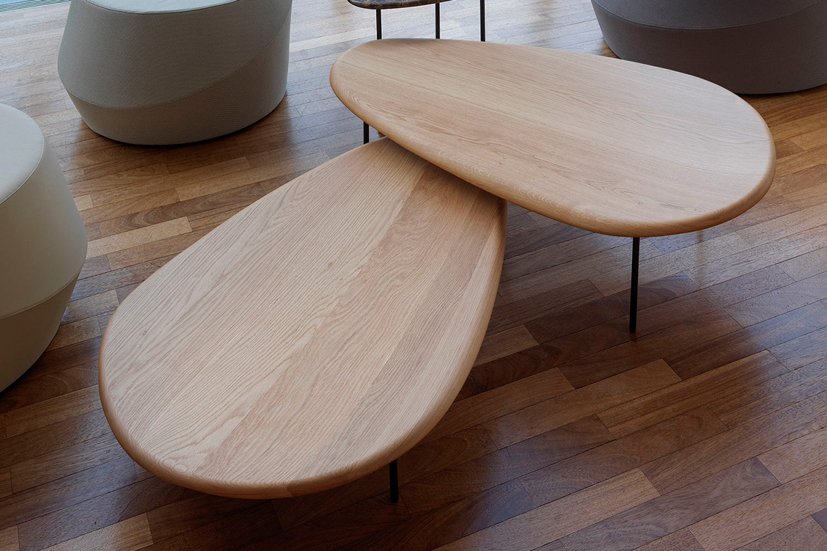 Casamania Lily Wood Side Table - Natural Oak
