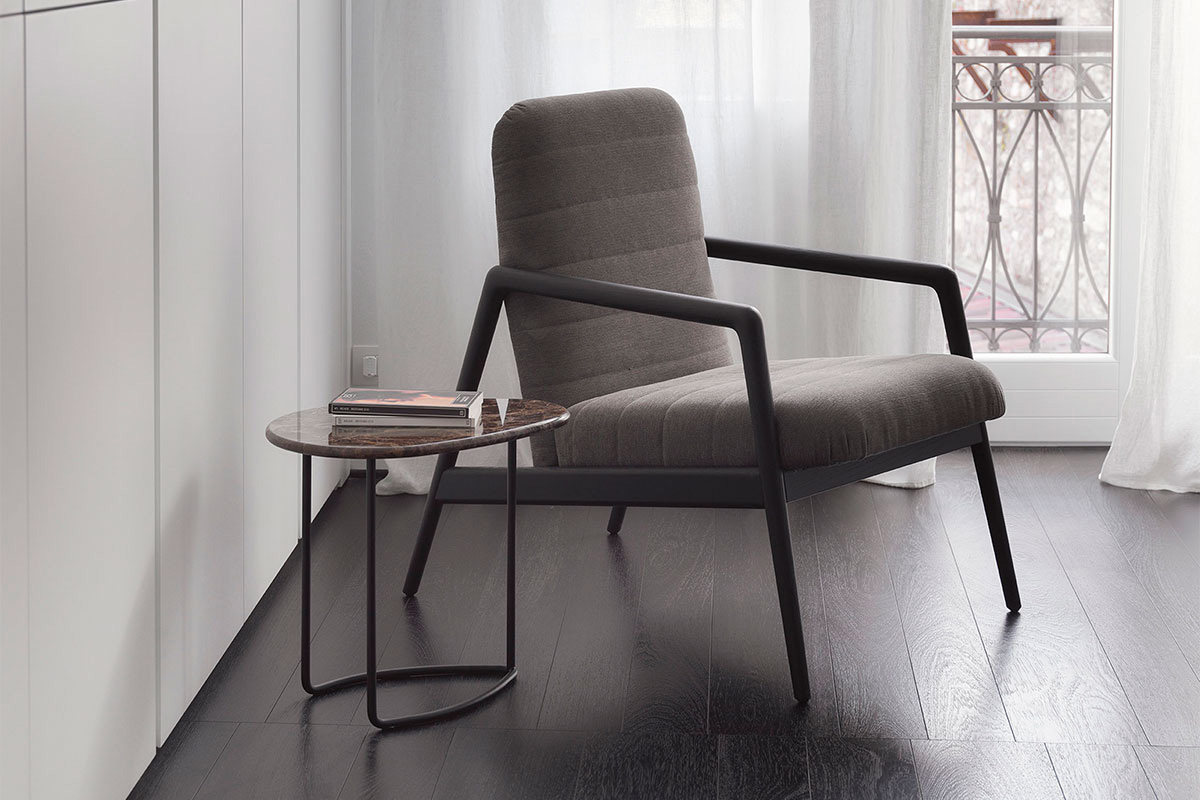Casamania Lily Alto Marble Side Table - Marquina