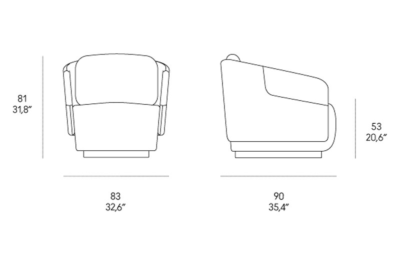 Casamania Worn Armchair - Leather Major