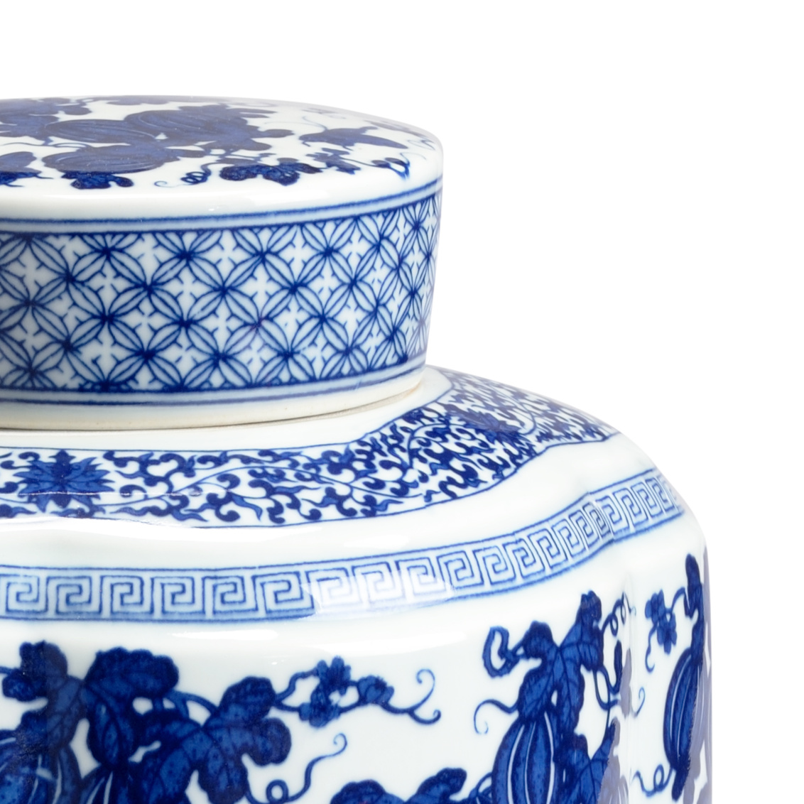 Chelsea House - Tang Covered Vase in Blue/White