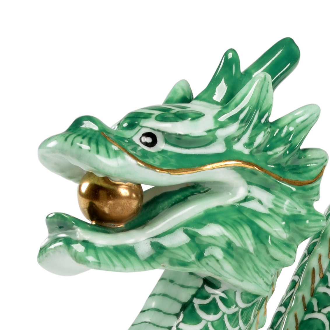 Chelsea House - Dragon in Green/Metallic Gold