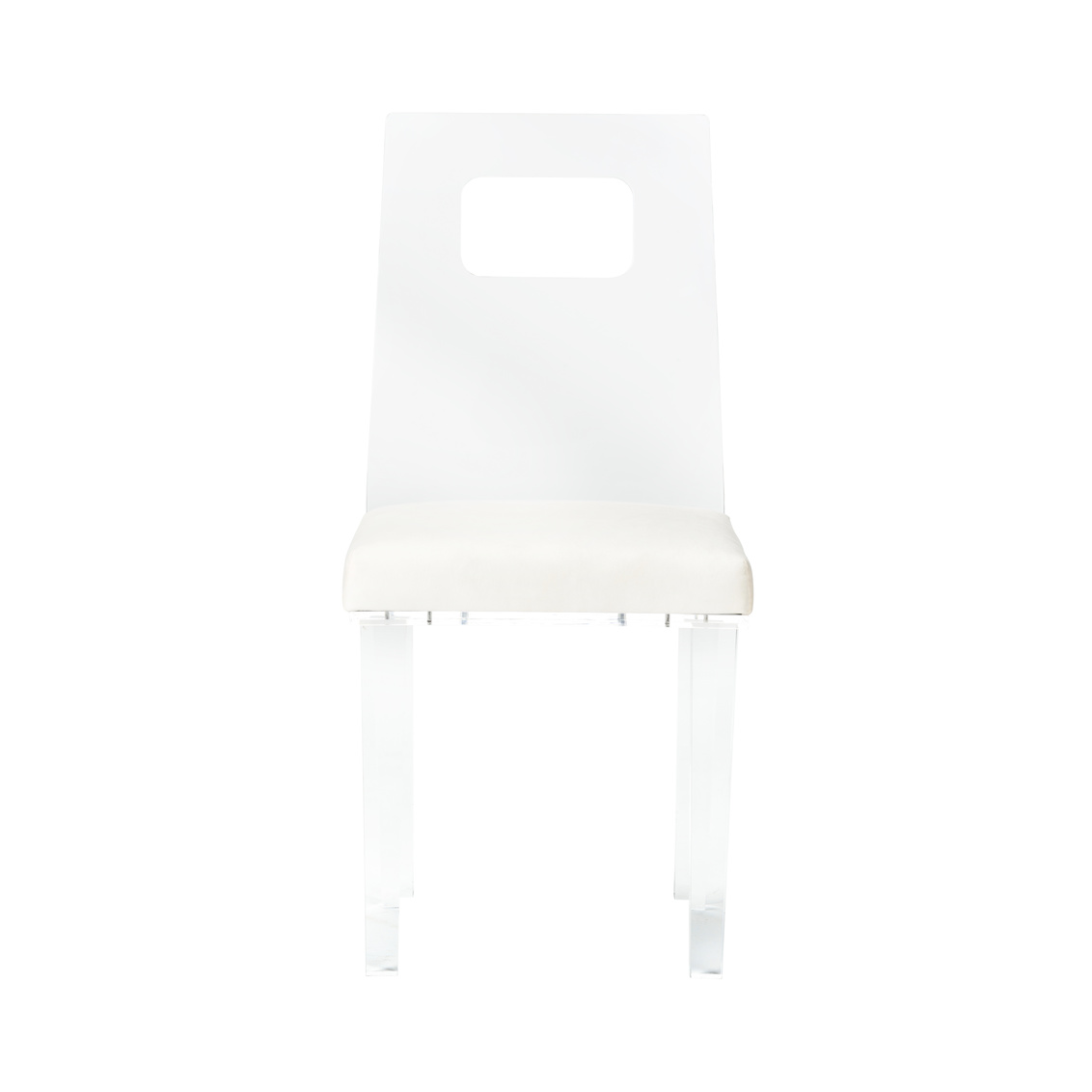 Chelsea House - Simon Chair in Clear/White
