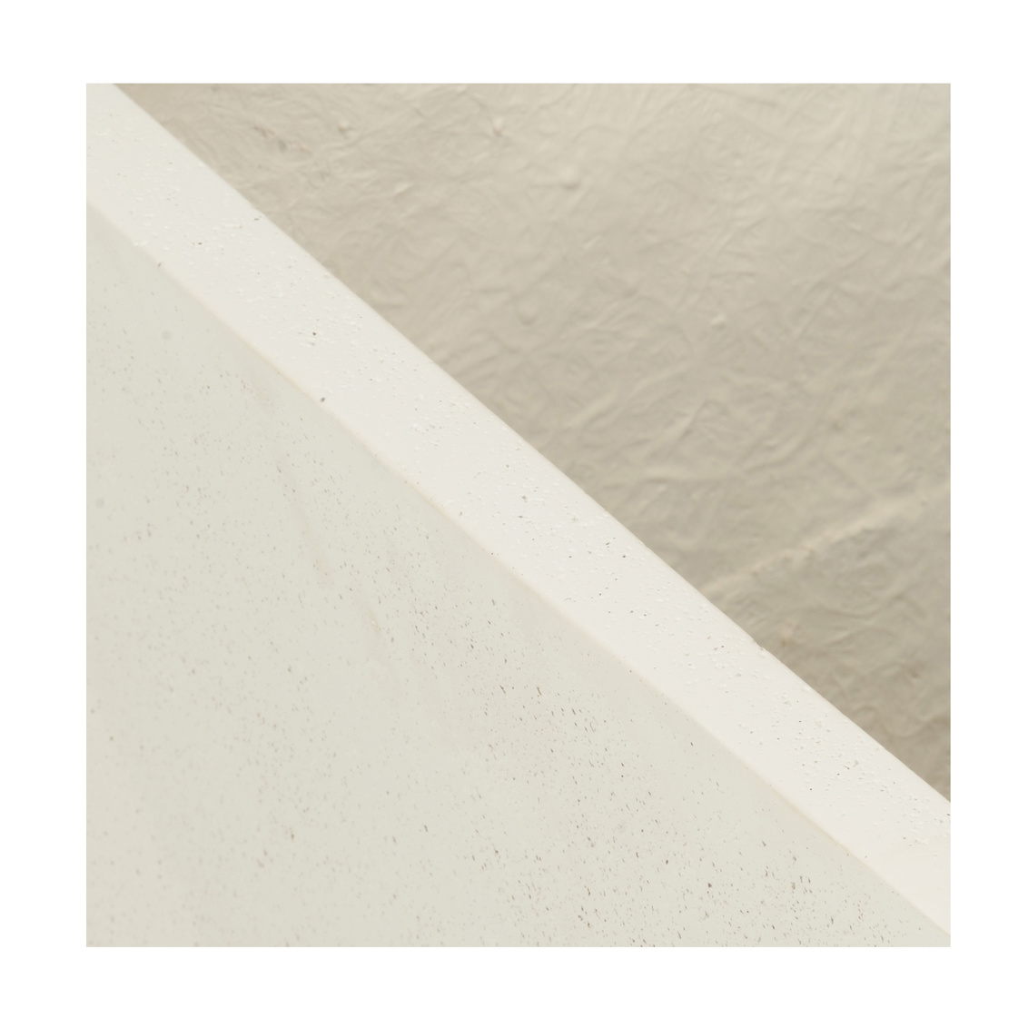 Chelsea House - Stonecast Square Planter in White/Gold