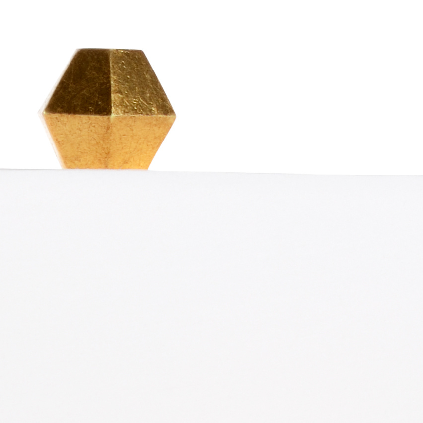 Chelsea House Flossie Lamp - Antique Gold, Left Facing