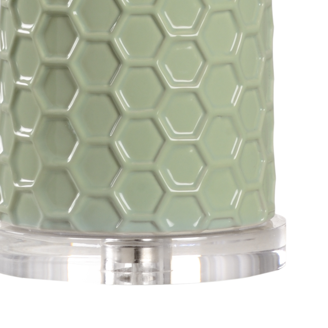 Chelsea House April Honeycomb Lamp - Pistachio