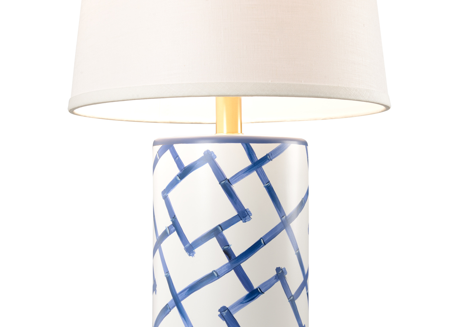 Chelsea House Bamboo Squares Lamp - Blue