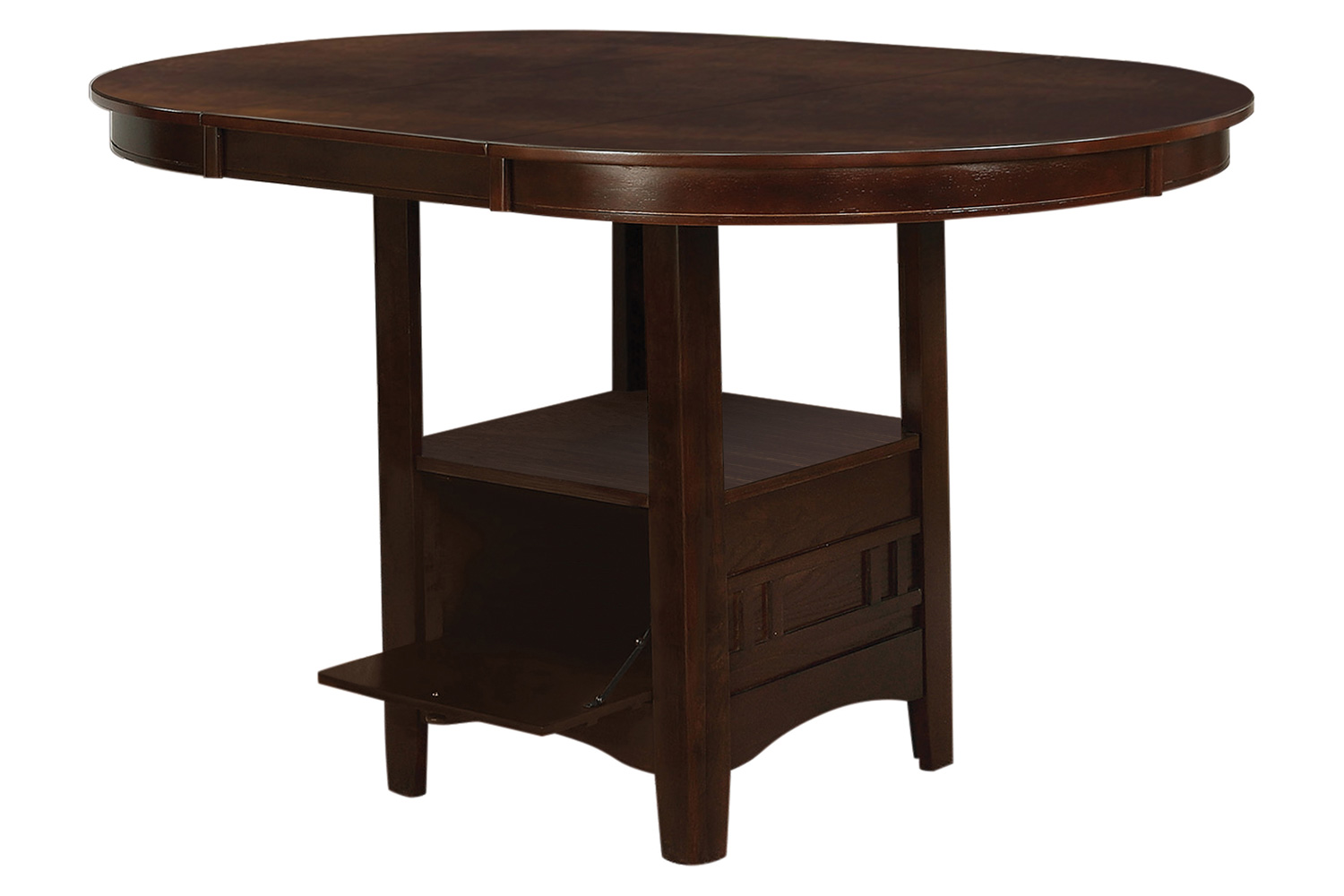 Coaster Lavon Oval Counter Height Table - Warm Brown