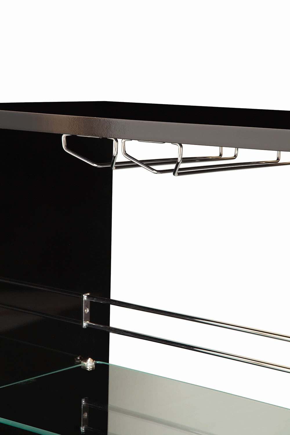 Coaster 3-Tier Bar Table - Black/Clear