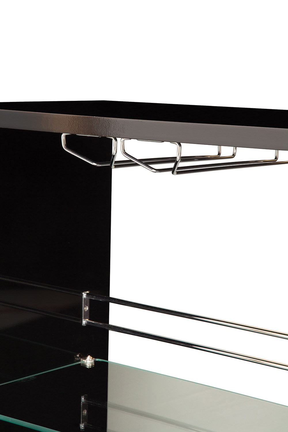 Coaster 3-Tier Bar Table - Black/Clear