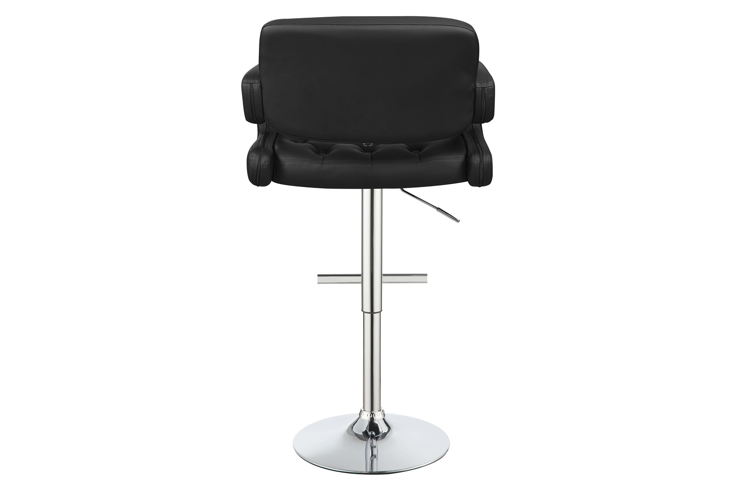 Coaster 29" Adjustable Height Bar Stool - Black/Chrome