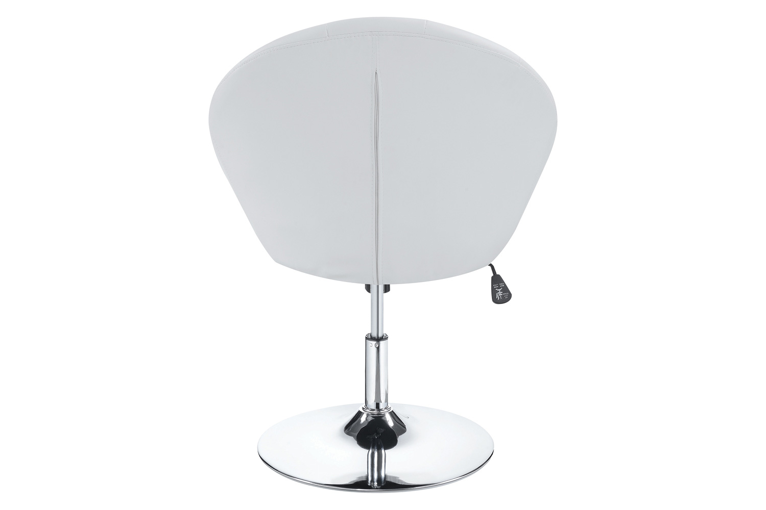 Coaster Round Tufted Swivel Chair - White/Chrome
