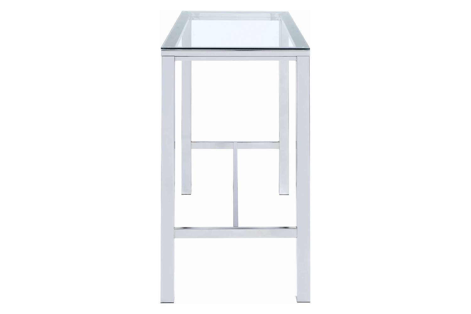 Coaster - Bar Table With Glass Top in Chrome
