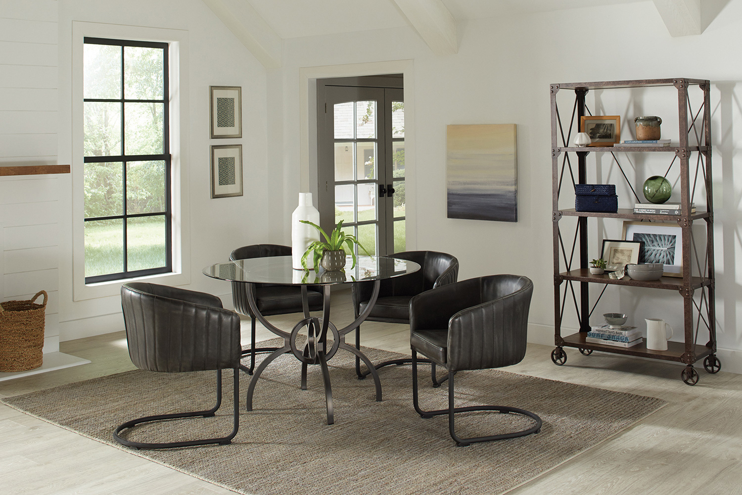 Coaster - Aviano Dining Table Base in Gunmetal
