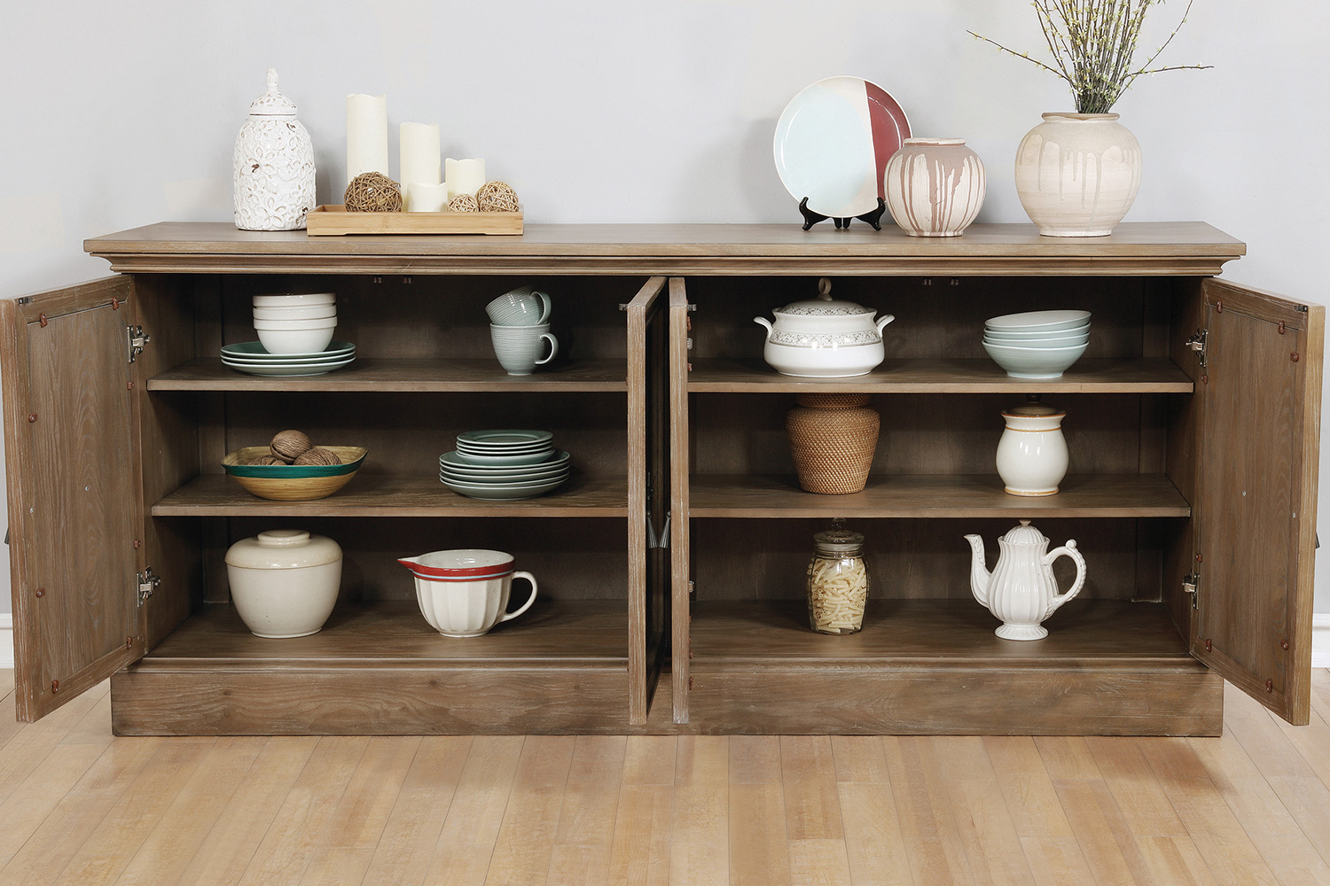 Coaster Brockway Cove 4-Door Server - Barley Brown