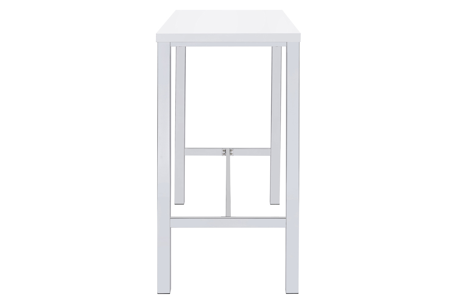 Coaster - 5-Piece Bar Set in White High Gloss/Chrome