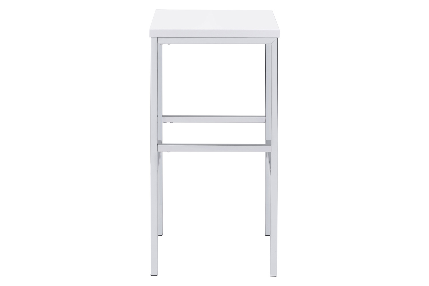 Coaster - 5-Piece Bar Set in White High Gloss/Chrome