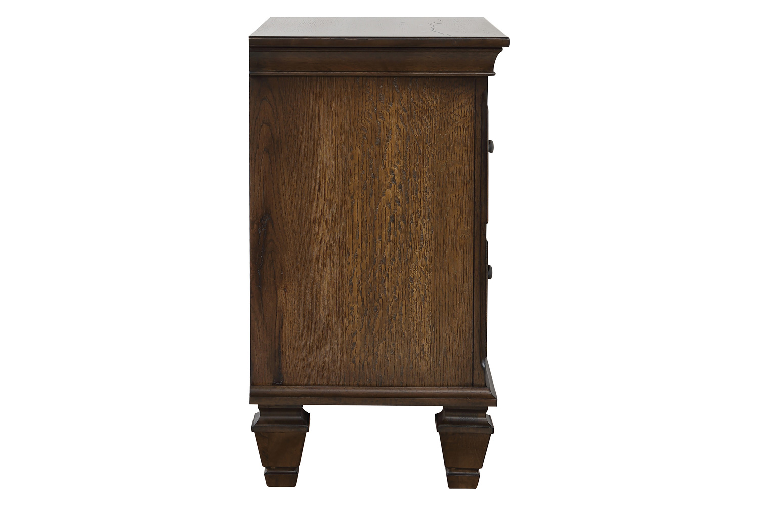 Coaster - 2-Drawer Nightstand With Pull Out Tray in Burnished Oak