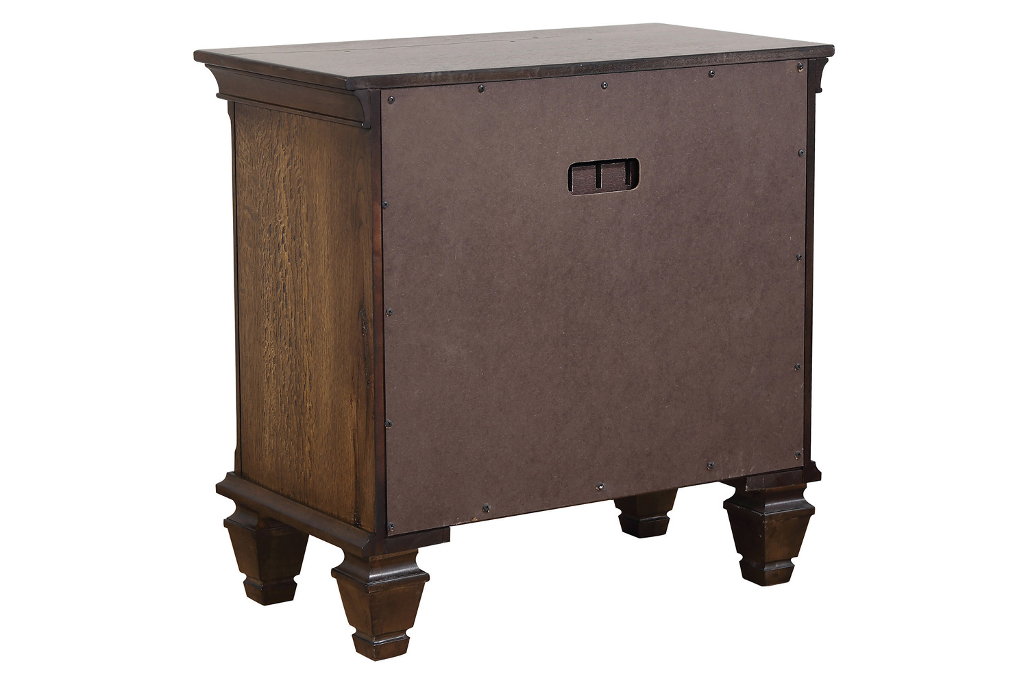 Coaster - 2-Drawer Nightstand With Pull Out Tray in Burnished Oak