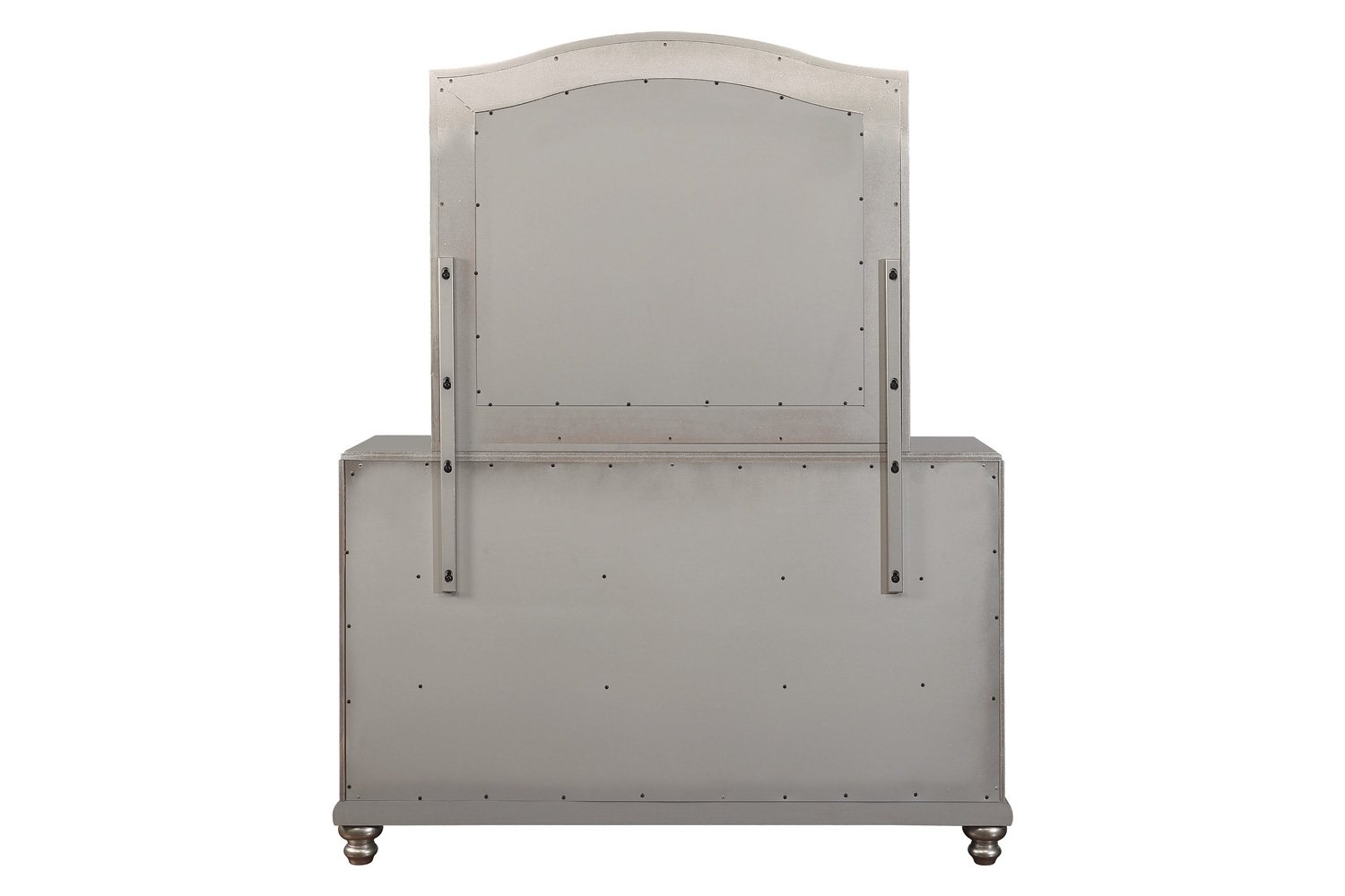 Coaster - Bling Game Arched Mirror in Metallic Platinum