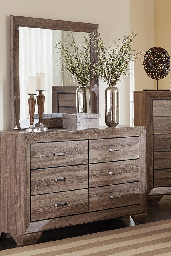 Coaster Kauffman Rectangular Mirror - Washed Taupe